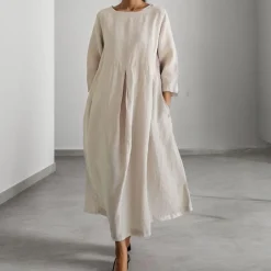 Jurken & Jumpsuits Dames*Comfortabele losvallende damesjurk voor de zomer