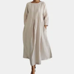 Jurken & Jumpsuits Dames*Comfortabele losvallende damesjurk voor de zomer