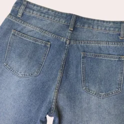 Broeken & Rokken Dames*Comfortabele zomerjeans voor dames Blauw