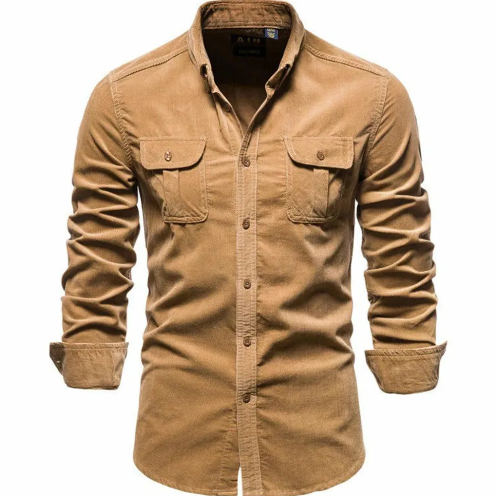 Shirts Heren*Conor - Corduroy zomer overhemd voor heren