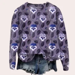 Truien & Vesten Dames*Cora - Luchtige Damestrui met Bloemborduurwerk voor de Zomer