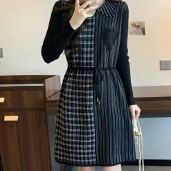 Jurken & Jumpsuits Dames*CORALINE - Trendy Zomerjurk voor Dames Zwart