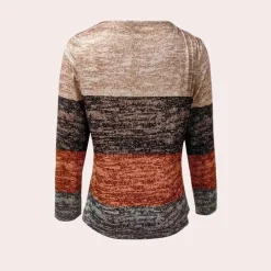 Topjes & Shirts Dames*Corinna - Stijlvolle Lange Mouw Top voor Vrouwen