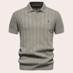 Shirts Heren*Cornel - Stijlvol Gebreid T-Shirt voor Heren - Zomerse Editie