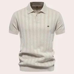 Shirts Heren*Cornel - Stijlvol Gebreid T-Shirt voor Heren - Zomerse Editie