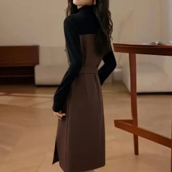 Jurken & Jumpsuits Dames*Cosmin - Elegante Zomerse Midi-jurk voor dames Bruin