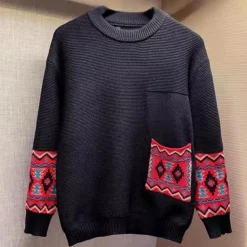 Truien & Vesten Heren*Cosmin - Stijlvolle zomerse trui voor heren Zwart