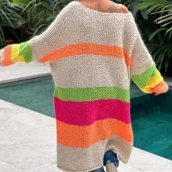 Truien & Vesten Dames*Cressida - Comfortabele kleurrijke damestrui voor de zomer