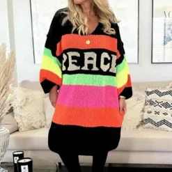 Truien & Vesten Dames*Cressida - Comfortabele kleurrijke damestrui voor de zomer