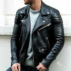 Leren Jassen Heren|Jassen Heren*CRUZ - Leren biker jas voor heren - Perfect voor de zomer