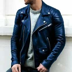 Leren Jassen Heren|Jassen Heren*CRUZ - Leren biker jas voor heren - Perfect voor de zomer