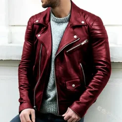 Leren Jassen Heren|Jassen Heren*CRUZ - Leren biker jas voor heren - Perfect voor de zomer