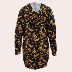 Jurken & Jumpsuits Dames*Csilla - Comfortabel Zomer Mini Jurkje met Capuchon Zwart