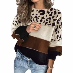 Truien & Vesten Dames*Cualli - Stijlvolle Zomersweater met luipaardprint voor dames