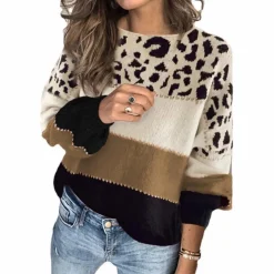 Truien & Vesten Dames*Cualli - Stijlvolle Zomersweater met luipaardprint voor dames