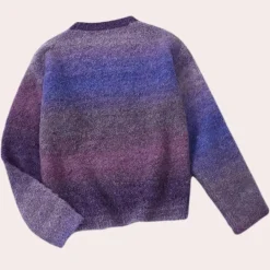 Truien & Vesten Dames*CYNTHIA - Elegante Gebreide Zomerse Trui voor Dames Donker paars