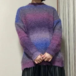 Truien & Vesten Dames*CYNTHIA - Elegante Gebreide Zomerse Trui voor Dames Donker paars