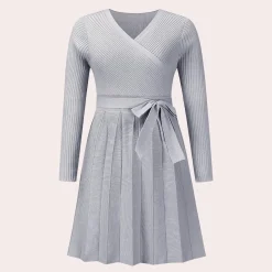 Jurken & Jumpsuits Dames*Dahlia - Modieuze Plooi Midi Zomerjurk voor dames