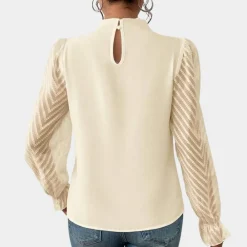 Topjes & Shirts Dames*Damestop met lange mouwen - Luchtige Zomereditie