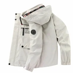 Jassen Heren*DAMIAN - Regenjas met capuchon voor heren