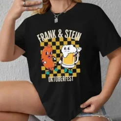 Topjes & Shirts Dames*Dania - Casual Feesthemd voor Zomerfestivals en Oktoberfest