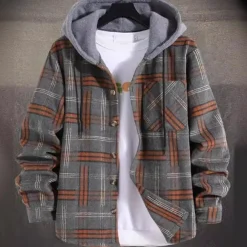 Jassen Heren*DANIEL - Lichte Zomerjas met Capuchon voor Heren Grijs