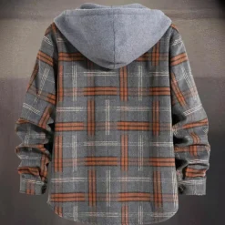 Jassen Heren*DANIEL - Lichte Zomerjas met Capuchon voor Heren Grijs