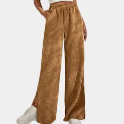 Broeken & Rokken Dames*Daria - Casual Chic Corduroy Zomer Damesbroek