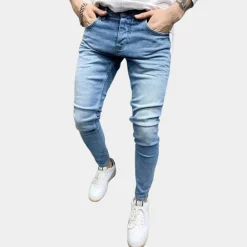 Broeken Heren*Darrell - Casual skinny herenbroek voor de zomer