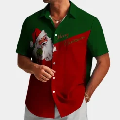 Shirts Heren*DAVID - Luxe Zomeroverhemd voor Heren Rood