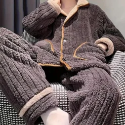 Sets Heren*Dawson - Comfortabele Lange Mouw Zomer Pyjama Set voor Mannen