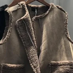 Truien & Vesten Dames*DAYYSI - Moderne Zomervest voor Dames Bruin