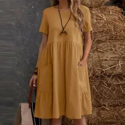 Jurken & Jumpsuits Dames*DEARBHLA - Casual zomerjurk voor zonnige dagen