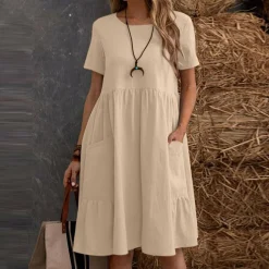 Jurken & Jumpsuits Dames*DEARBHLA - Casual zomerjurk voor zonnige dagen