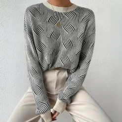 Truien & Vesten Dames*DEBORAH - Modieuze Zomerse Trui voor Dames Meerkleurig