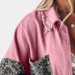 Jassen Dames*DELILAH - Luxe Paillettenjasje voor Dames - Perfect voor de Zomer