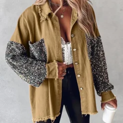 Jassen Dames*DELILAH - Luxe Paillettenjasje voor Dames - Perfect voor de Zomer