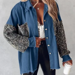 Jassen Dames*DELILAH - Luxe Paillettenjasje voor Dames - Perfect voor de Zomer