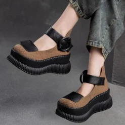 Damesschoenen*Denyse - Zomerse casual schoenen met riem voor dames