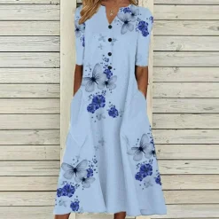 Jurken & Jumpsuits Dames*Destiny - Zomerse Bloemen Jurk