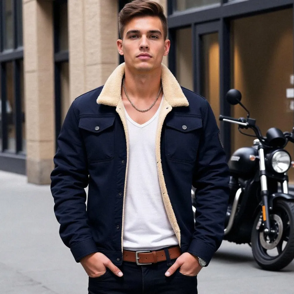 Jassen Heren*DIRK - Vintage bomber jacket voor heren - Perfect voor de lente en zomer