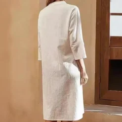 Jurken & Jumpsuits Dames*Doina - Stijlvolle lange damesjurk voor de zomer Wit