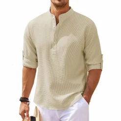 Broeken Heren*DOMINIK - Stijlvol casual zomer overhemd