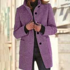 Jassen Dames*DONATIENNE - Zachte en knusse dames jas voor de lente en zomer