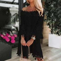 Jurken & Jumpsuits Dames*DOROTA - Stijlvolle off shoulder zomerjurk