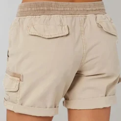 Broeken & Rokken Dames*Dorthea - Zomerse damesshort met hoge taille