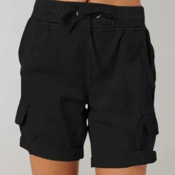 Broeken & Rokken Dames*Dorthea - Zomerse damesshort met hoge taille