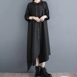 Jurken & Jumpsuits Dames*Dumitra - Elegante Loszittende Maxi Zomerjurk voor dames Zwart