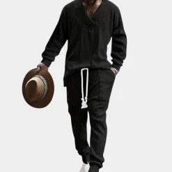 Sets Heren*Duran - Gebreide herenset tweedelig voor de zomer