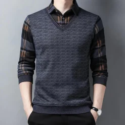 Truien & Vesten Heren*Eamon - Modieuze gebreide zomerse trui voor heren